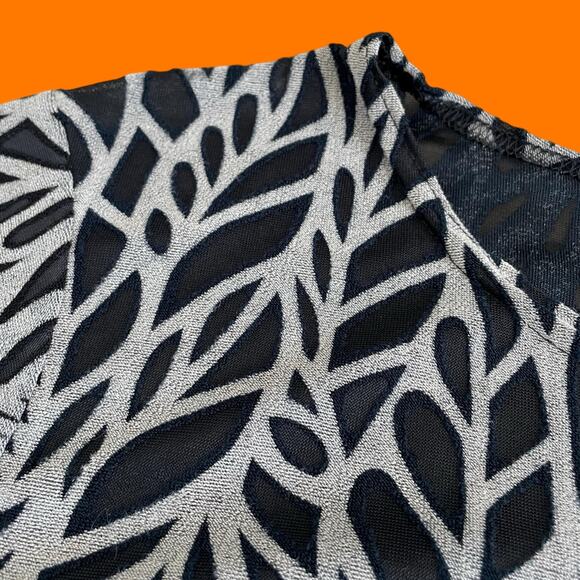 90's vintage burnout mesh boxy oversized top SMALL MEDIUM - Picture 4 of 8